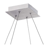 Thea Square LED Suspension Light - Satin Chrome