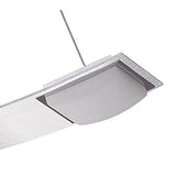 Thea Square LED Suspension Light - Satin Chrome