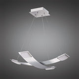 Thea Square LED Suspension Light - Satin Chrome