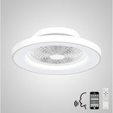 Tibet CCT Dimmable LED Ceiling Retractable Fan Light With Remote & Voice Control - White