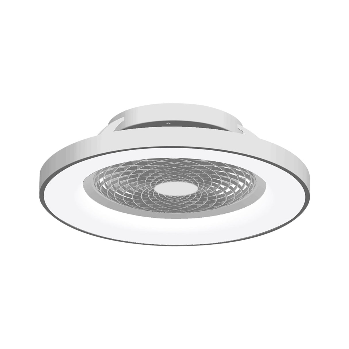 Tibet CCT Dimmable LED Ceiling Retractable Fan Light With Remote & Voice Control - Silver