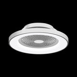 Tibet CCT Dimmable LED Ceiling Retractable Fan Light With Remote & Voice Control - Silver