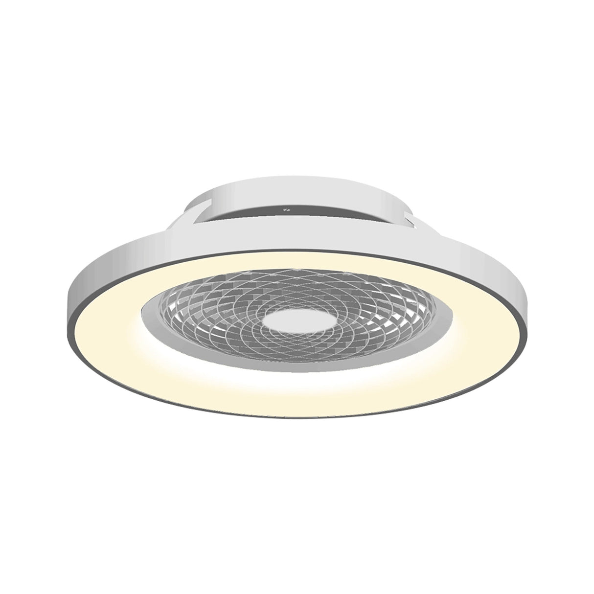 Tibet CCT Dimmable LED Ceiling Retractable Fan Light With Remote & Voice Control - Silver