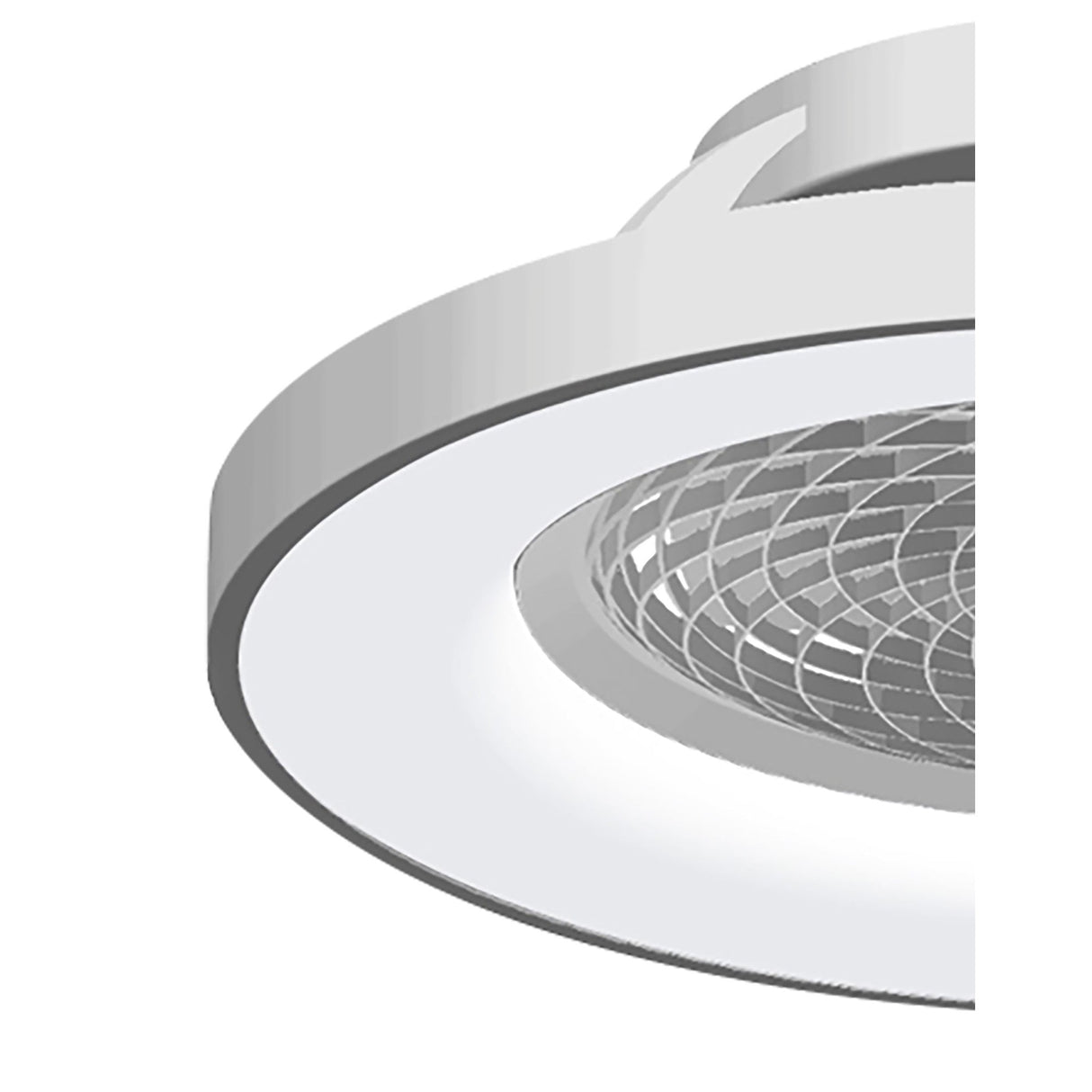 Tibet CCT Dimmable LED Ceiling Retractable Fan Light With Remote & Voice Control - Silver