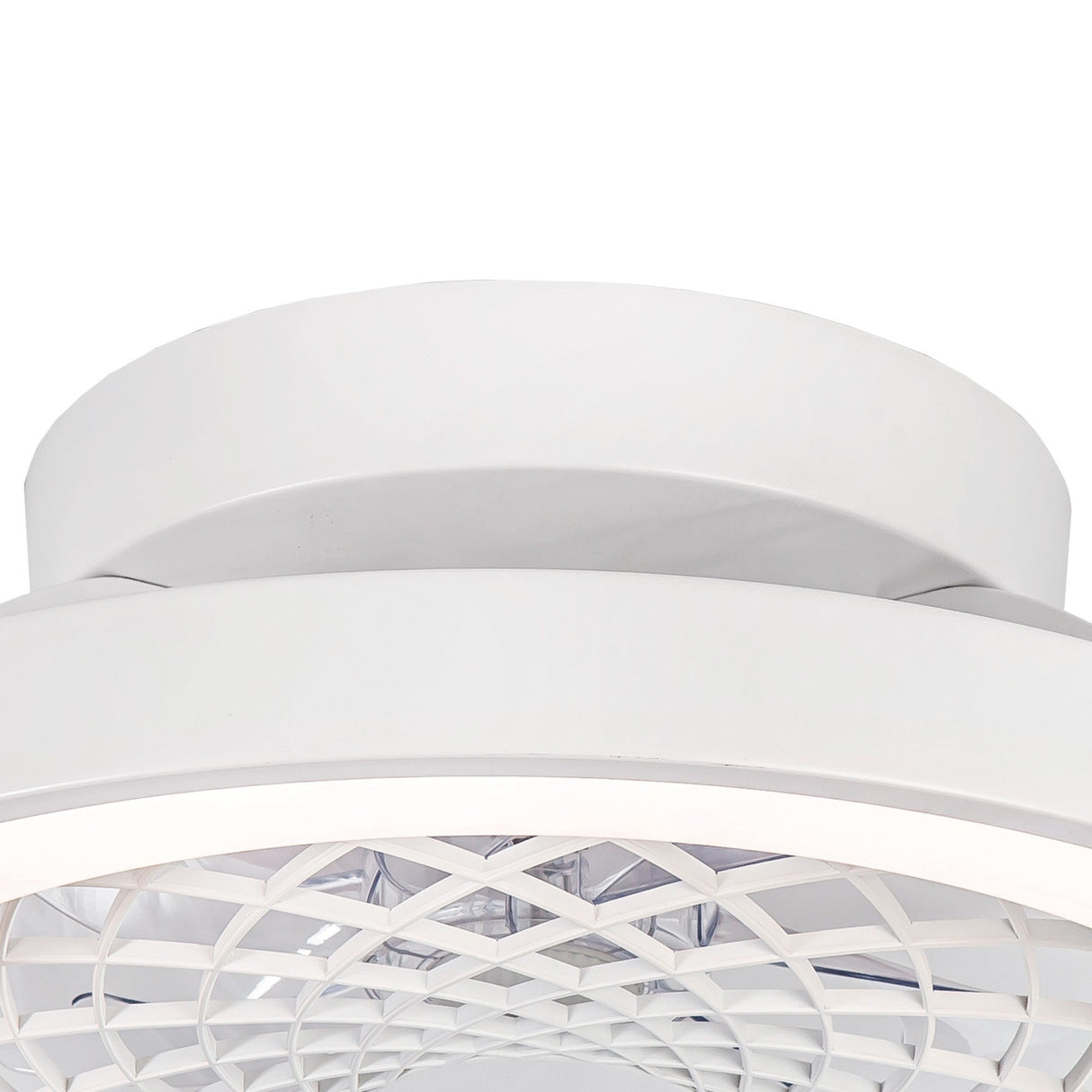 Tibet Mini CCT Dimmable LED Ceiling Retractable Fan Light With Remote - White