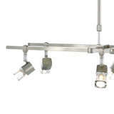 Ticino 80cm Telescopic 6 Light Suspension Light - Chrome