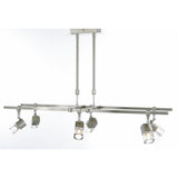 Ticino 80cm Telescopic 6 Light Suspension Light - Chrome