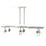 Ticino 80cm Telescopic 6 Light Suspension Light - Chrome