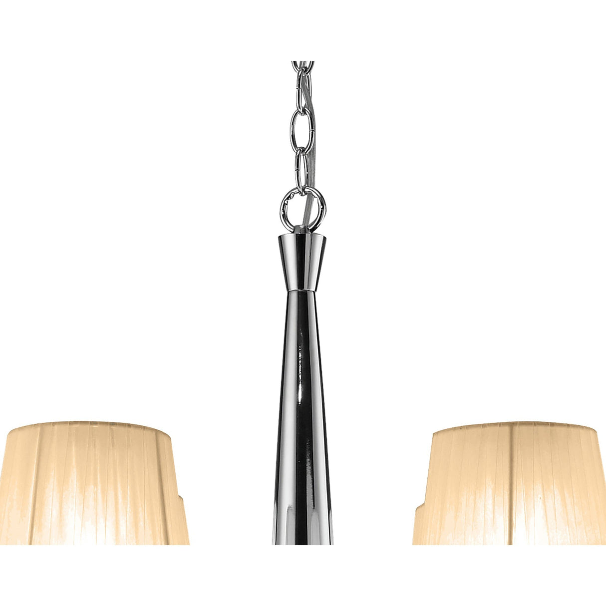 Tiffany 2 Tier 24 Light Crystal Chandelier - Chrome With Bronze Shades