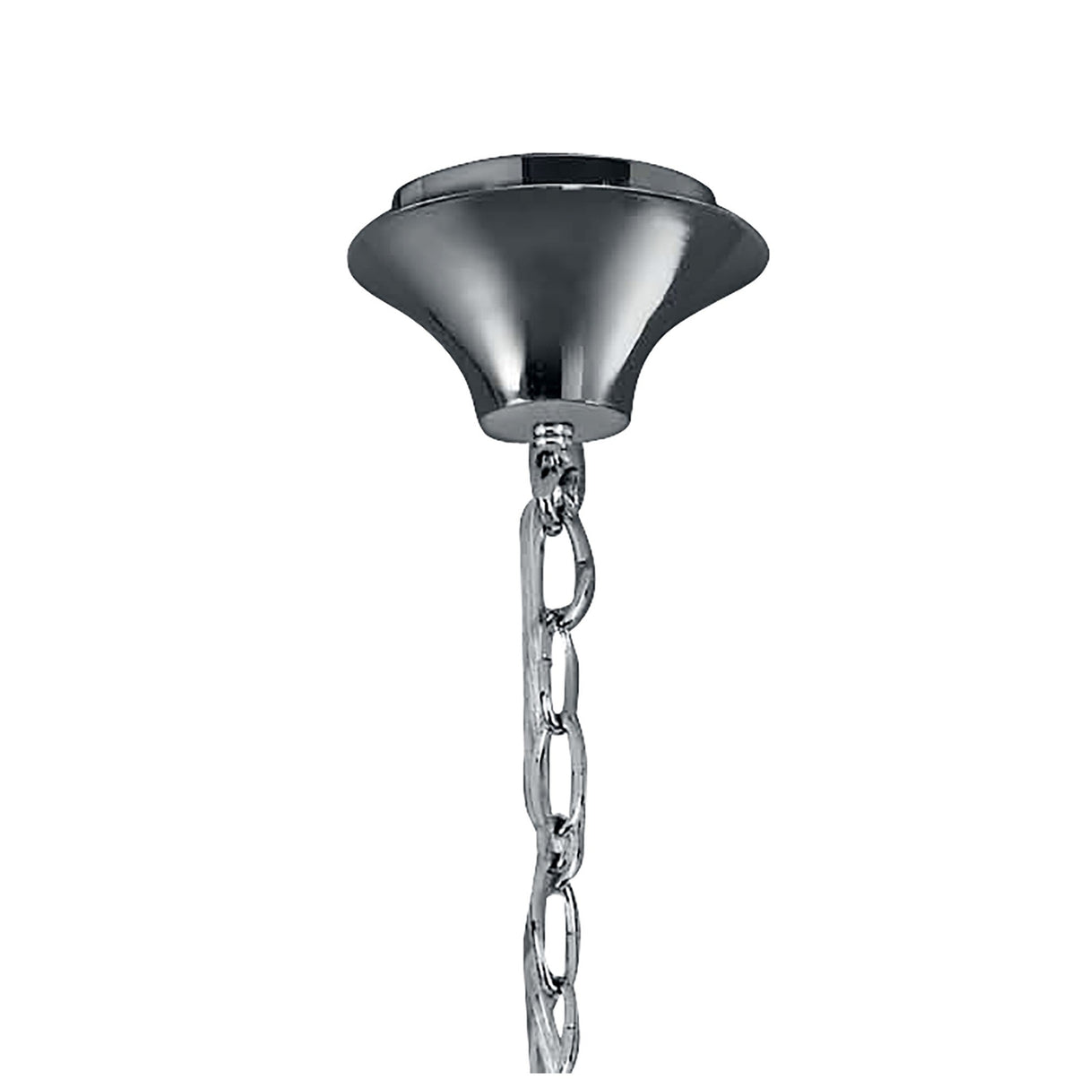 Tiffany  12 Light Crystal Chandelier - Chrome With White Shades