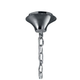 Tiffany  12 Light Crystal Chandelier - Chrome With White Shades