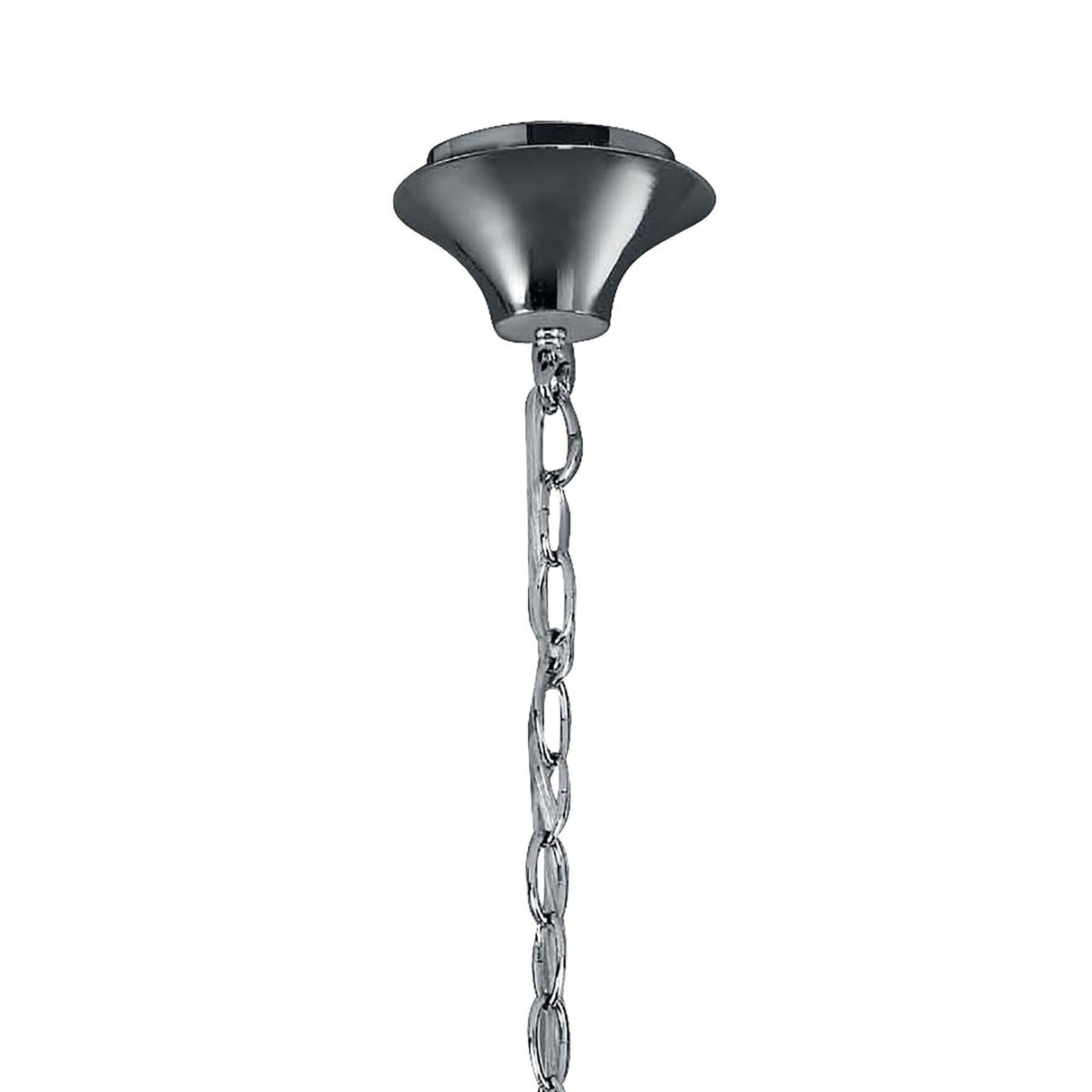 Tiffany 12 Light Crystal Chandelier - Chrome With Bronze Shades