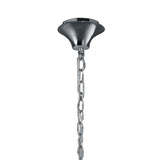 Tiffany 12 Light Crystal Chandelier - Chrome With Bronze Shades