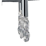 Tiffany 12 Light Crystal Chandelier - Chrome With Bronze Shades