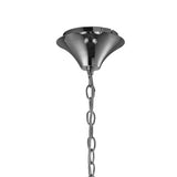 Tiffany  8 Light Crystal Chandelier - Chrome With Cream Shades