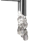 Tiffany  8 Light Crystal Chandelier - Chrome With Cream Shades