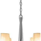 Tiffany 8 Light Crystal Chandelier - Chrome With Bronze Shades