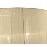 Tiffany Oval 8 Light Crystal Chandelier - Chrome With Cream Shade