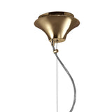 Tiffany 4 Light Crystal Pendant Light – French Gold With White Shade