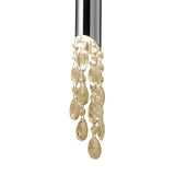 Tiffany 4 Light Crystal Pendant Light – Polished Chrome With Cream Shade