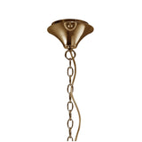 Tiffany 6 Light Crystal Pendant Light – French Gold With Cream Shade