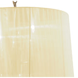 Tiffany 6 Light Crystal Pendant Light – French Gold With Cream Shade