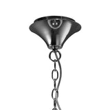 Tiffany 6 Light Crystal Pendant Light – Polished Chrome With Soft Bronze Shade