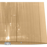 Tiffany 6 Light Crystal Pendant Light – Polished Chrome With Soft Bronze Shade