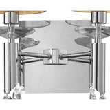 Tiffany 4 Light Crystal Wall Light With Switch - Chrome With Bronze Shades