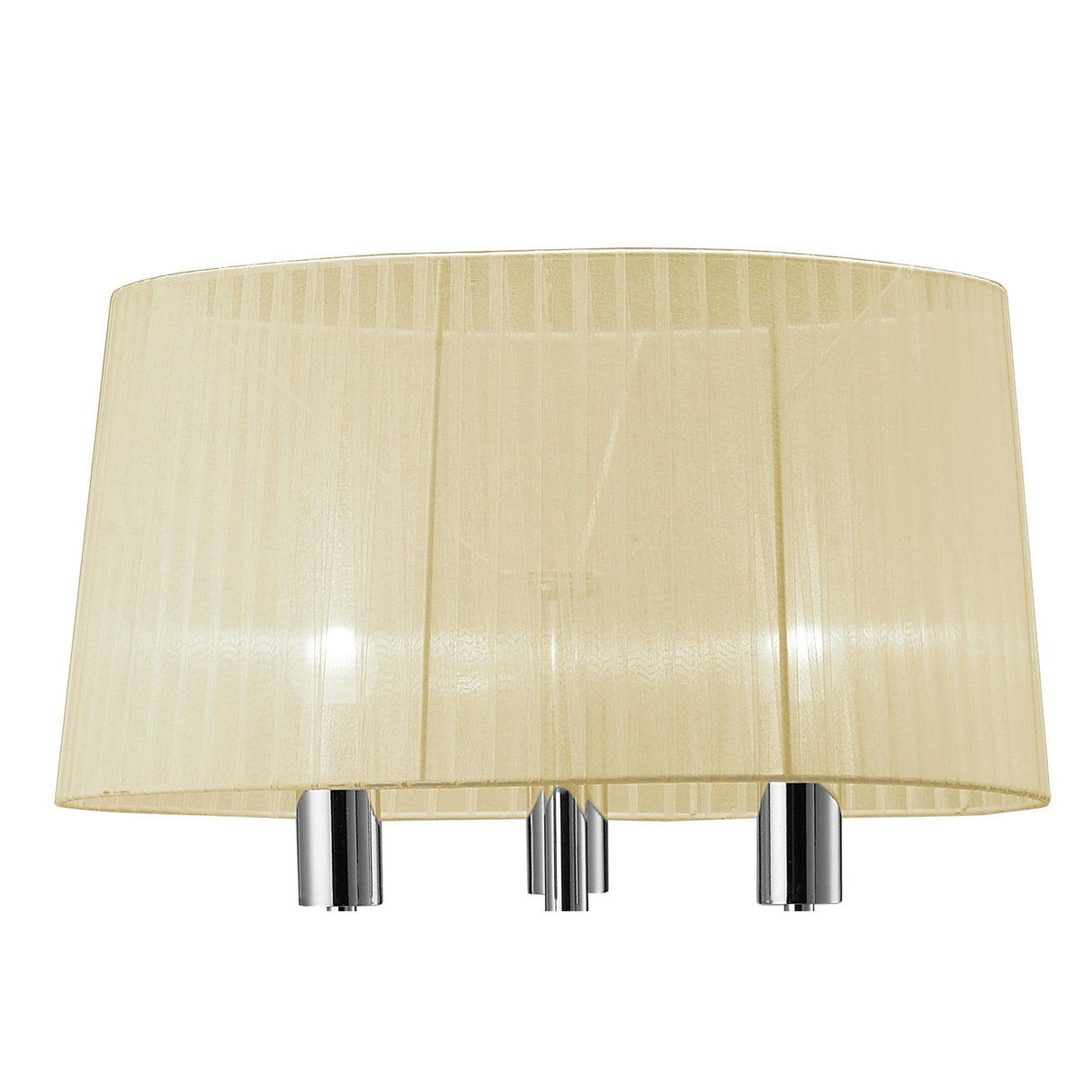 The Tiffany 6 Light Crystal Floor Lamp features a chrome finish with a cream shade, making it the perfect addition to contemporary interiors and ideal for pairing with modern ceiling light fixtures.