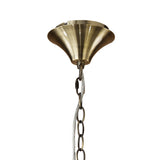 Tiffany 8 Light Crystal Chandelier - Brass With Bronze Shades