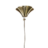 Tiffany 4 Light Crystal Pendant Light – Antique Brass With Soft Bronze Shade