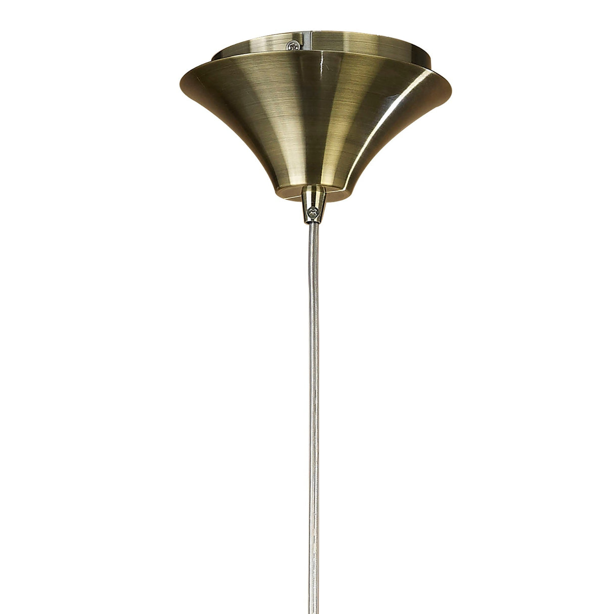 Tiffany 2 Light Crystal Pendant Light – Antique Brass With Soft Bronze Shade