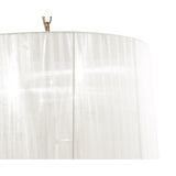 Tiffany 6 Light Crystal Pendant Light – French Gold With White Shade