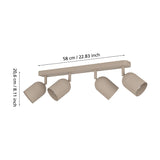 Tilston 4 Light Spotlight Bar - Sand