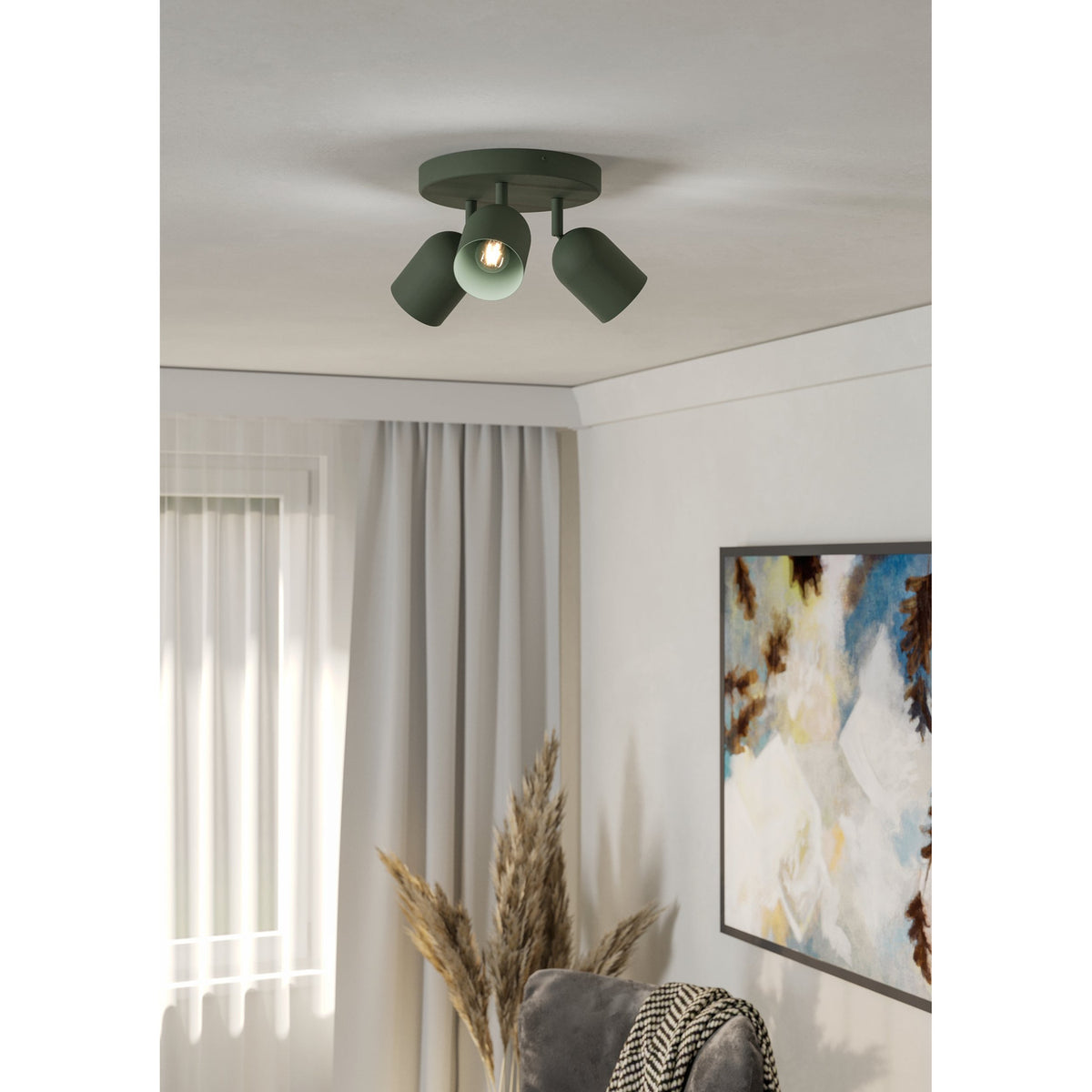 Tilston Ceiling Spotlight - Green