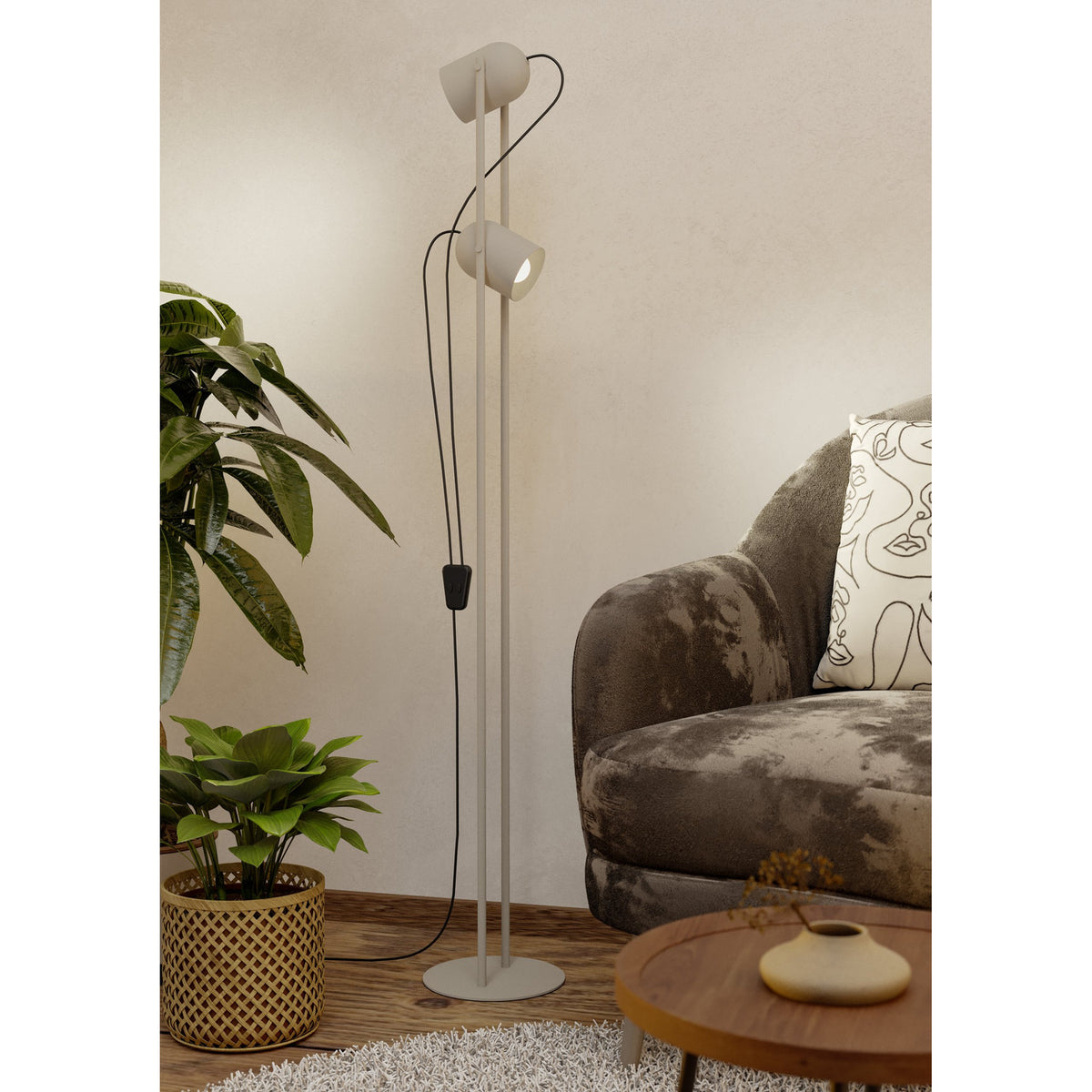 Tilston Floor Lamp - Sand