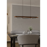 Timarne Pendant Light 25W - Black & Rustic Brown