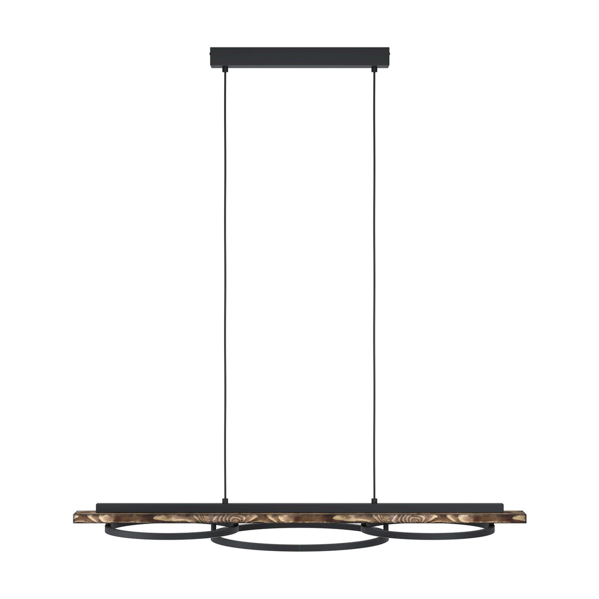 Timarne Pendant Light 25W - Black & Rustic Brown