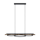 Timarne Pendant Light 25W - Black & Rustic Brown
