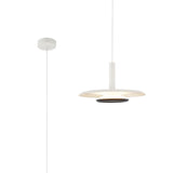 Tina 40cm LED Pendant Light 18W 3000K - White & Black