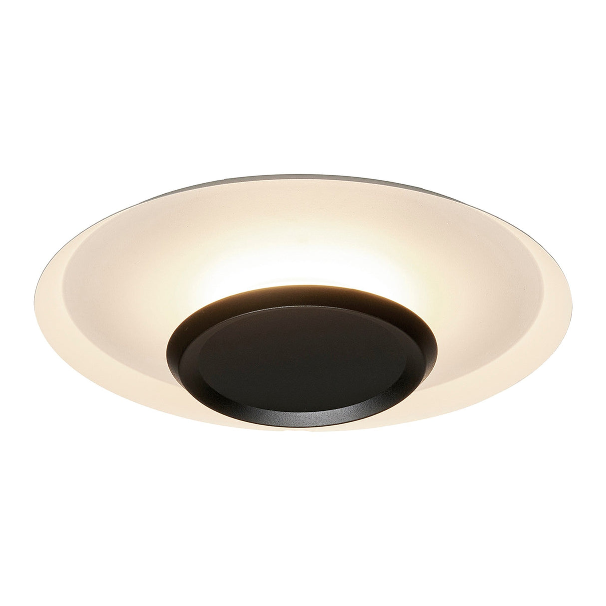Tina LED Flush Ceiling Light 24W 3000K - White/Black