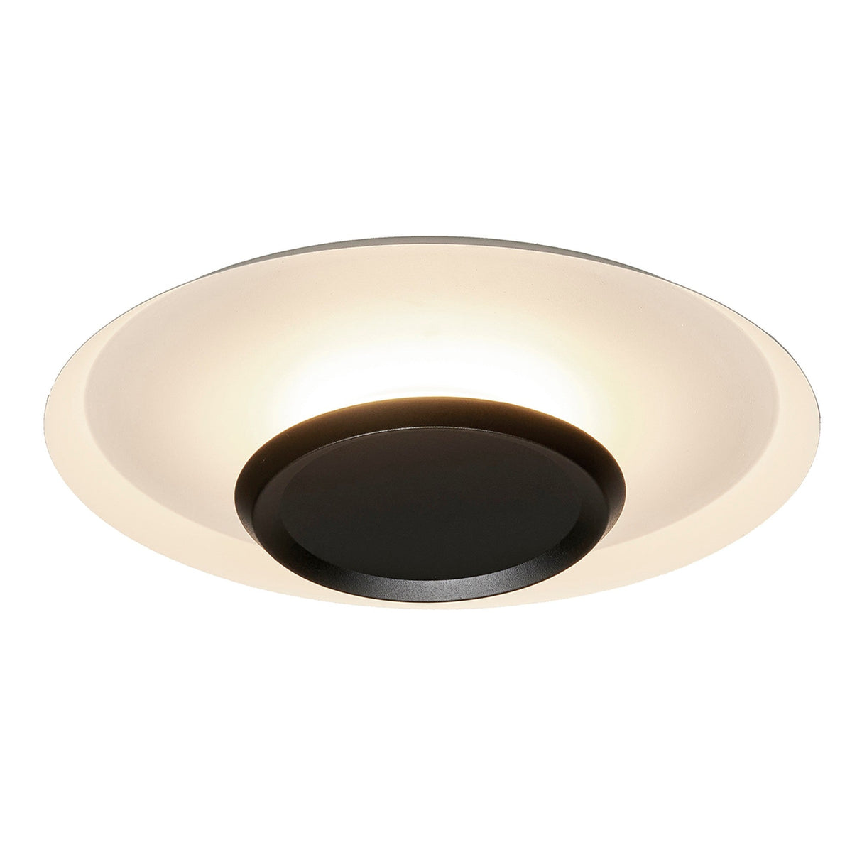 Tina LED Flush Ceiling Light 18W 3000K - White/Black