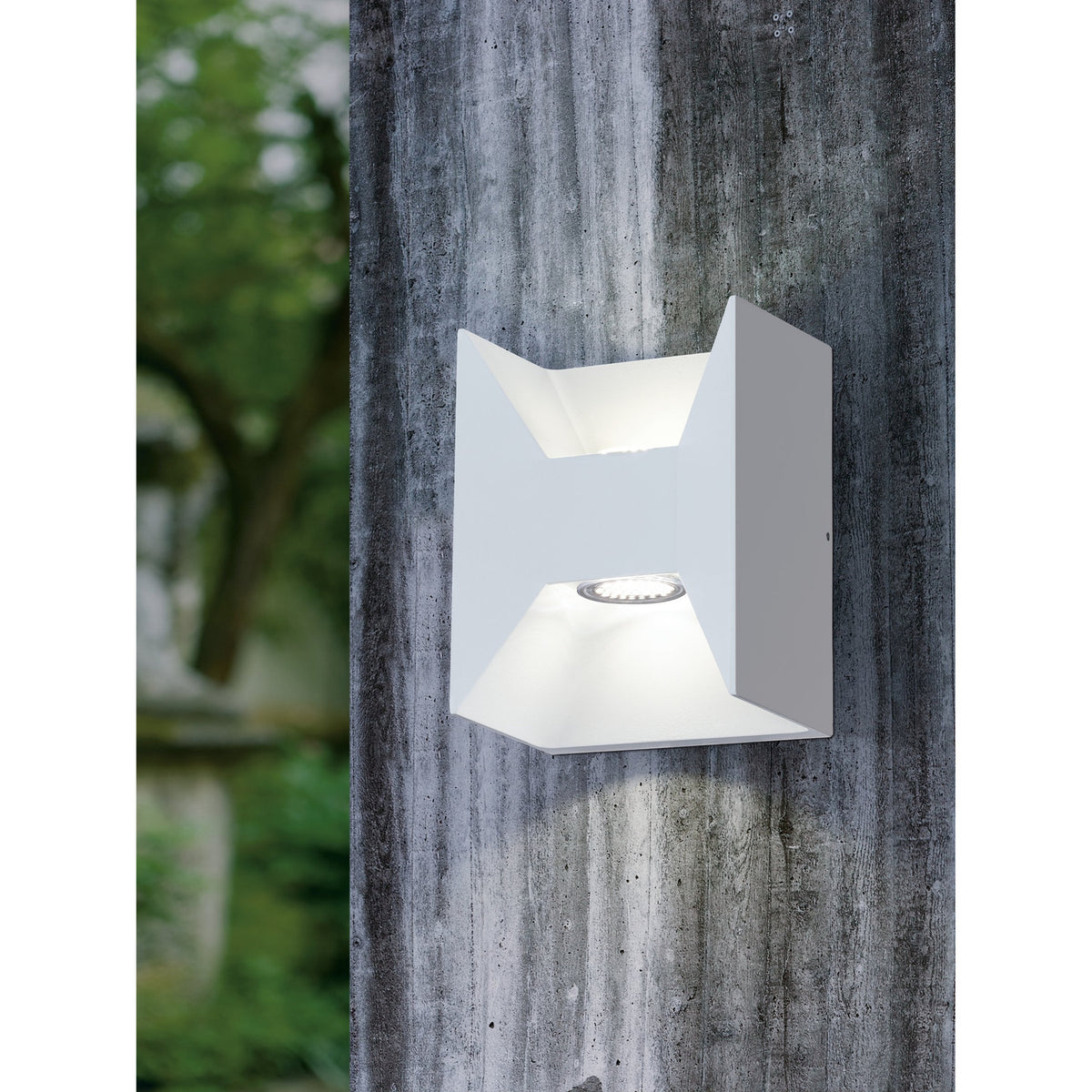 Tismora LED Outdoor Wall Light - White