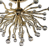 Tizio 10 Light Crystal Semi-Flush Ceiling Light – French Gold