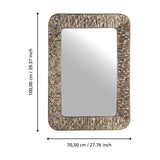 Toamasina LED Mirror - Antique Gold