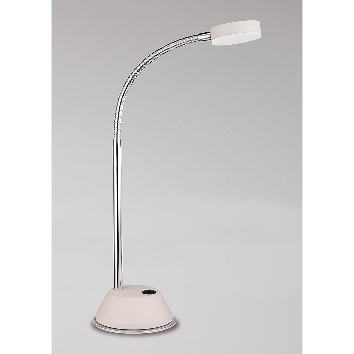 Tobias LED Table Lamp 3W 3000K - Matt White/Polished Chrome