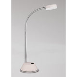 Tobias LED Table Lamp 3W 3000K - Matt White/Polished Chrome