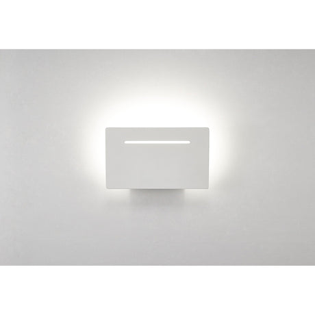 Toja 20cm Rectangular LED Wall Light 8W 3000K - White