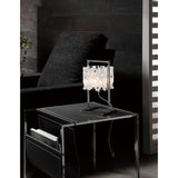 Tokio 1 Light Table Lamp - Polished Chrome/ Gloss White